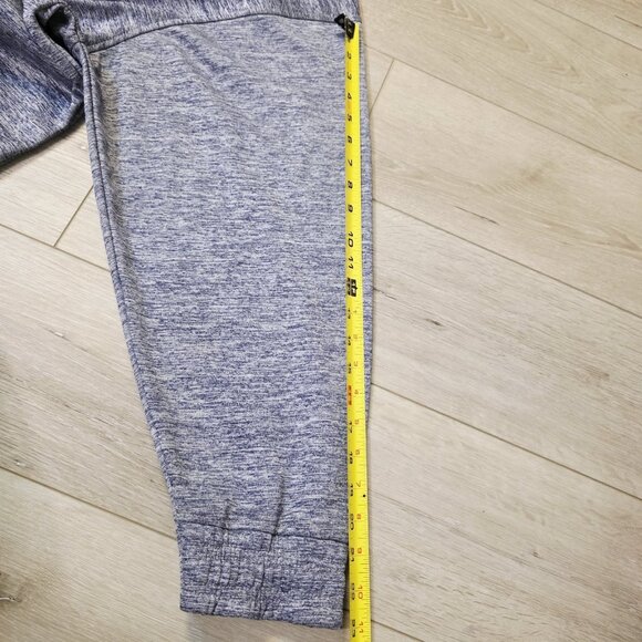 Vtg Unisex Majestic Baseball Zip Up Hooded Jacket Heather Blue/Grey Size 5XL - Picture 6 of 8